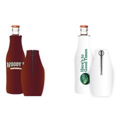 Custom color printing neoprene beer bottle cooler